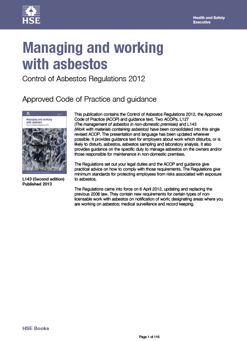 Asbestos specialists Managing and working with asbestos